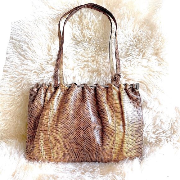 Gucci Handbags - Gucci Rare Python Shoulder Bag